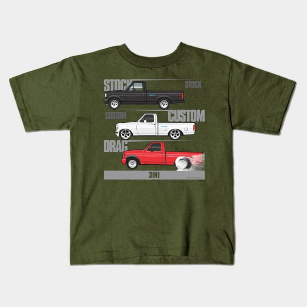 3 in 1 Kids T-Shirt by JRCustoms44